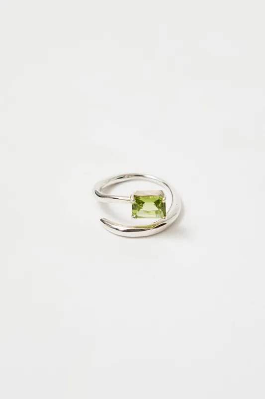 Faris Gem Ring in Silver / Peridot sold by No. 6