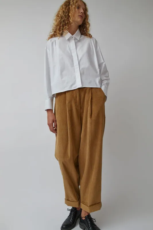 CORDERA Cotton Corduroy Masculine Pants in Miel made by No. 6