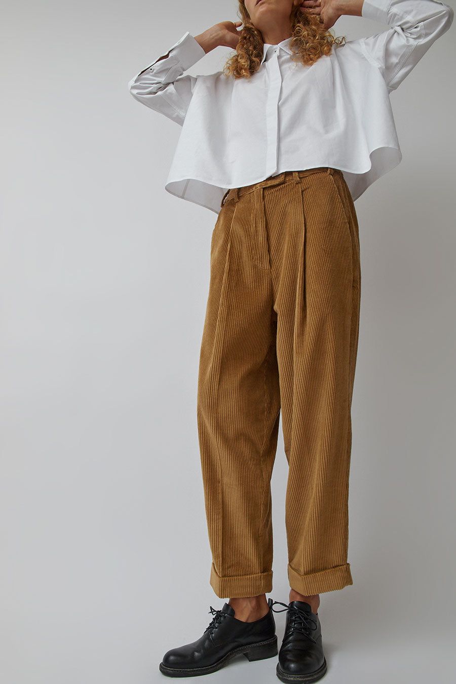 CORDERA Cotton Corduroy Masculine Pants in Miel sold by No. 6 product image thumbnail 2