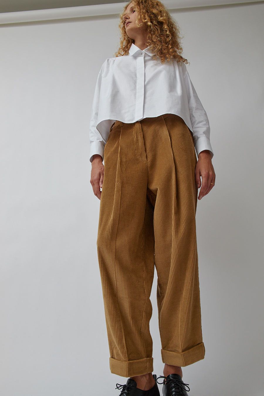 CORDERA Cotton Corduroy Masculine Pants in Miel sold by No. 6 product image thumbnail 4