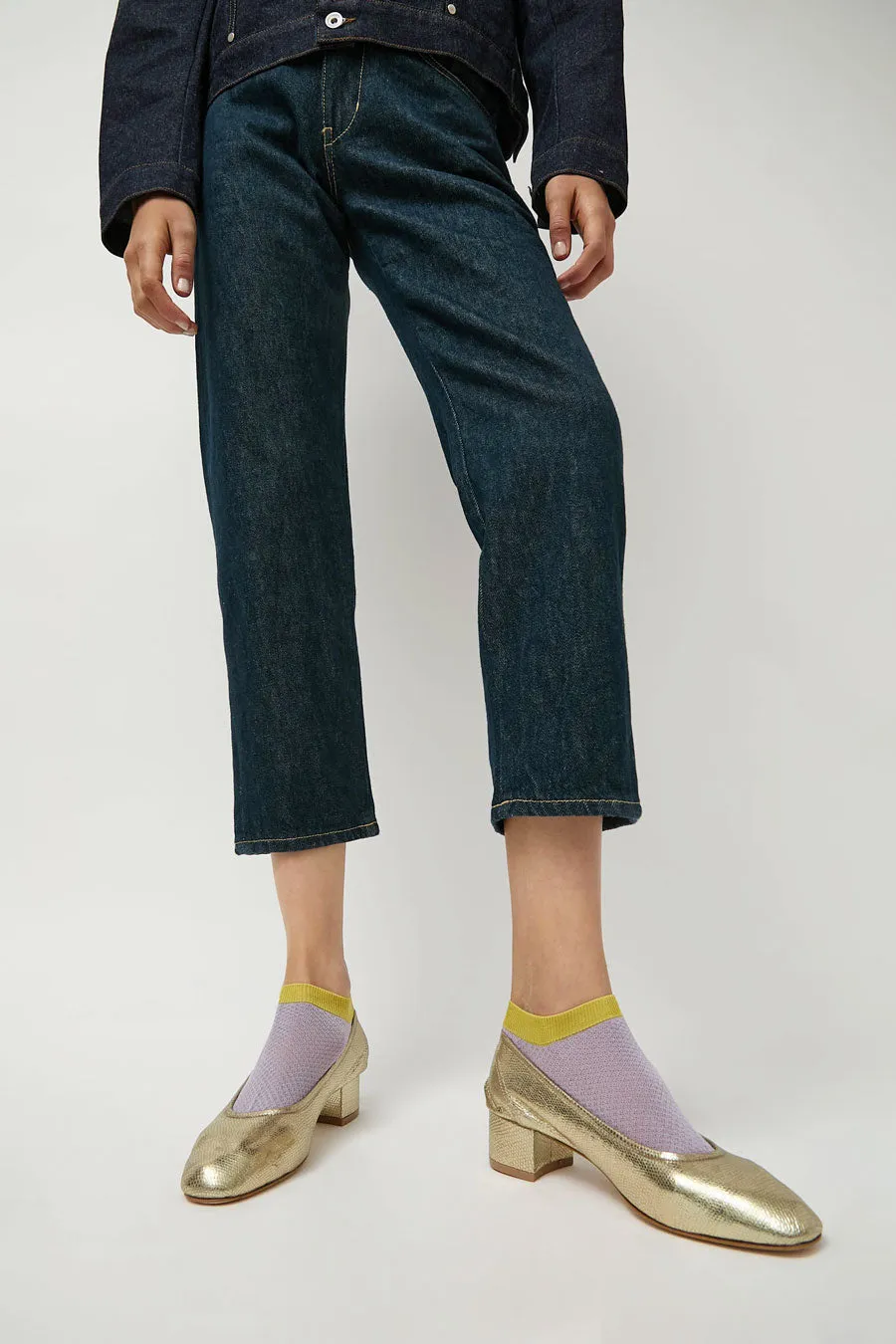 Maria La Rosa Two Tone Ankle Socks in Glicine sold by No. 6 product image thumbnail 2