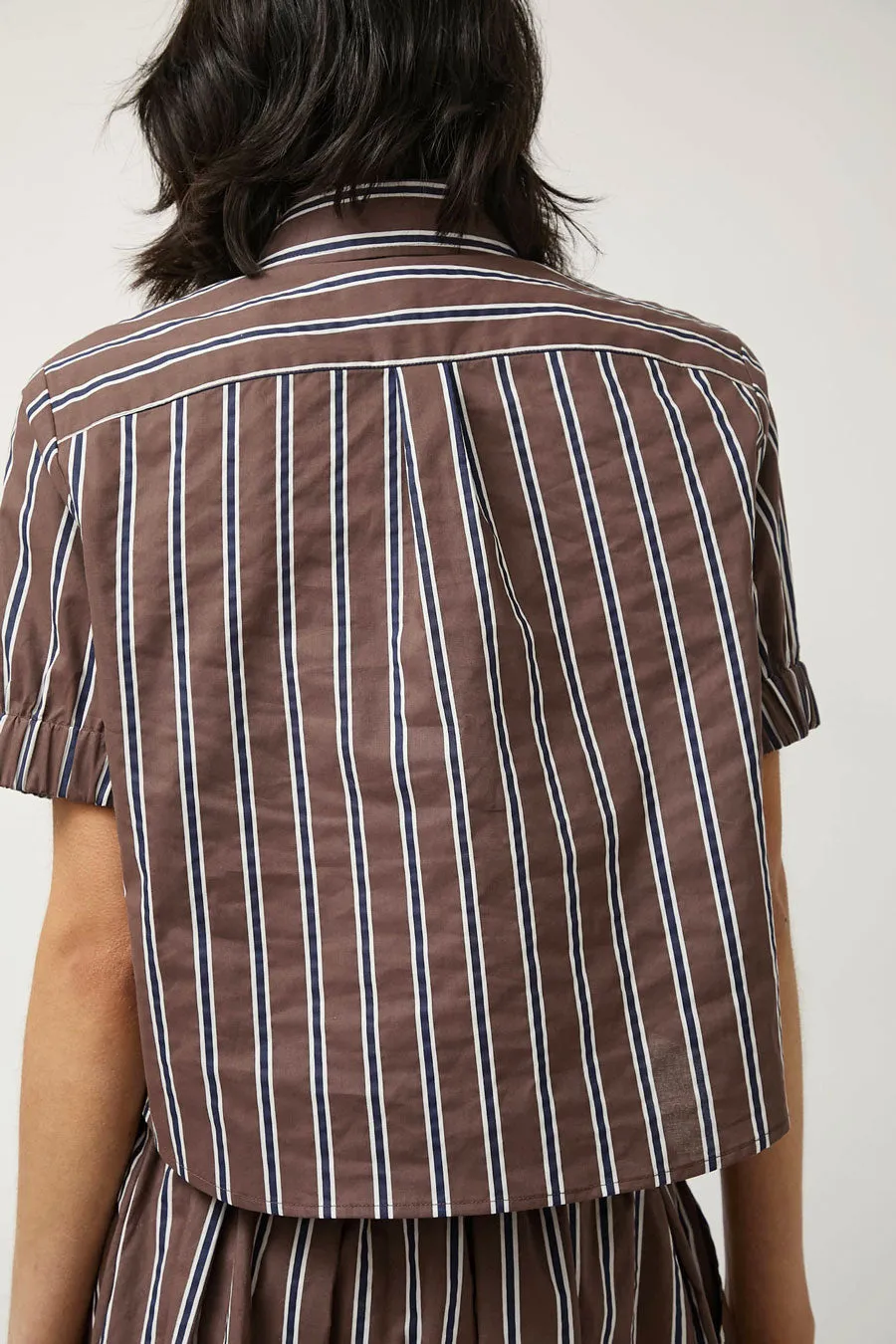 No.6 Chloe Top in Cambridge Brown Stripe sold by No. 6 product image thumbnail 5