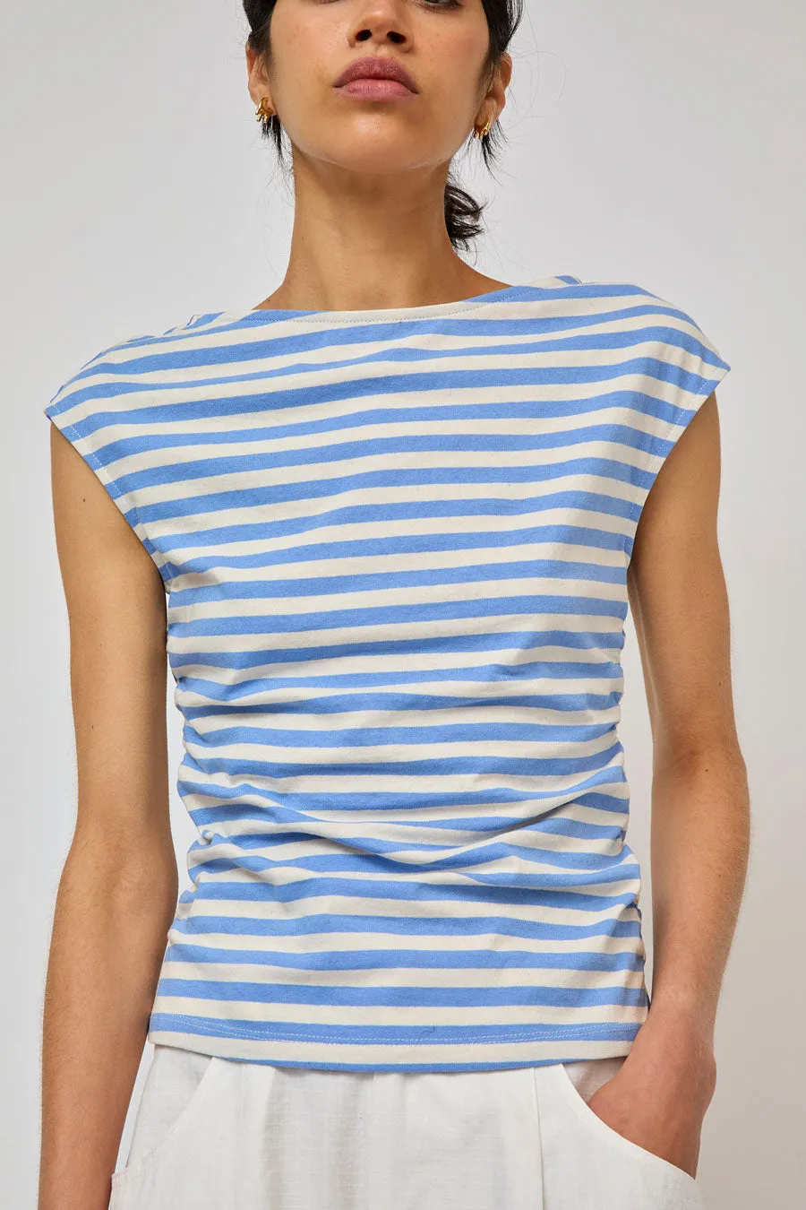 No.6 Carly Top in Blue and White Stripe sold by No. 6 product image thumbnail 3
