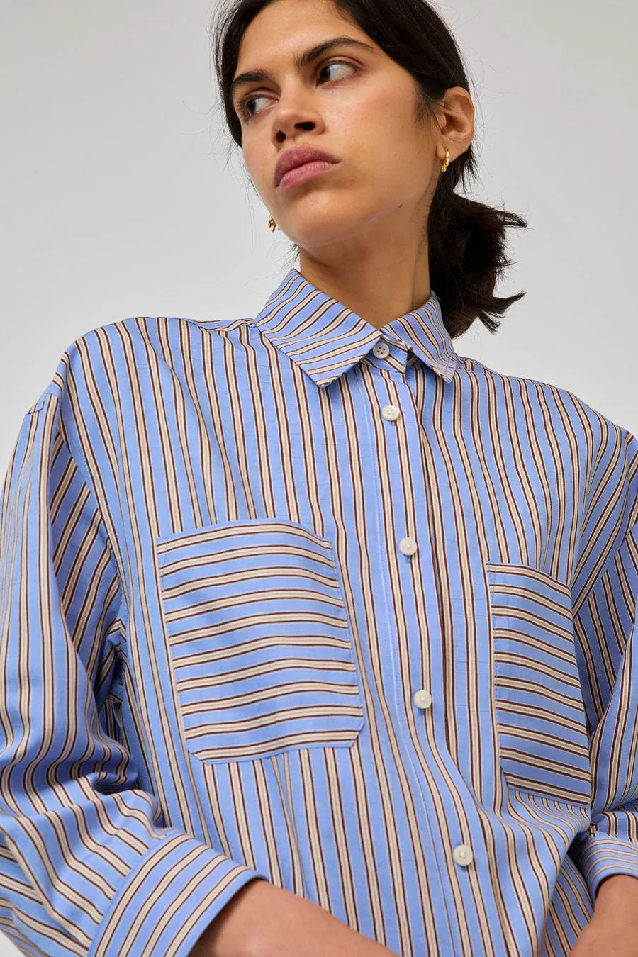 No.6 Lake Shirt in Oxford Stripe sold by No. 6 product image thumbnail 5