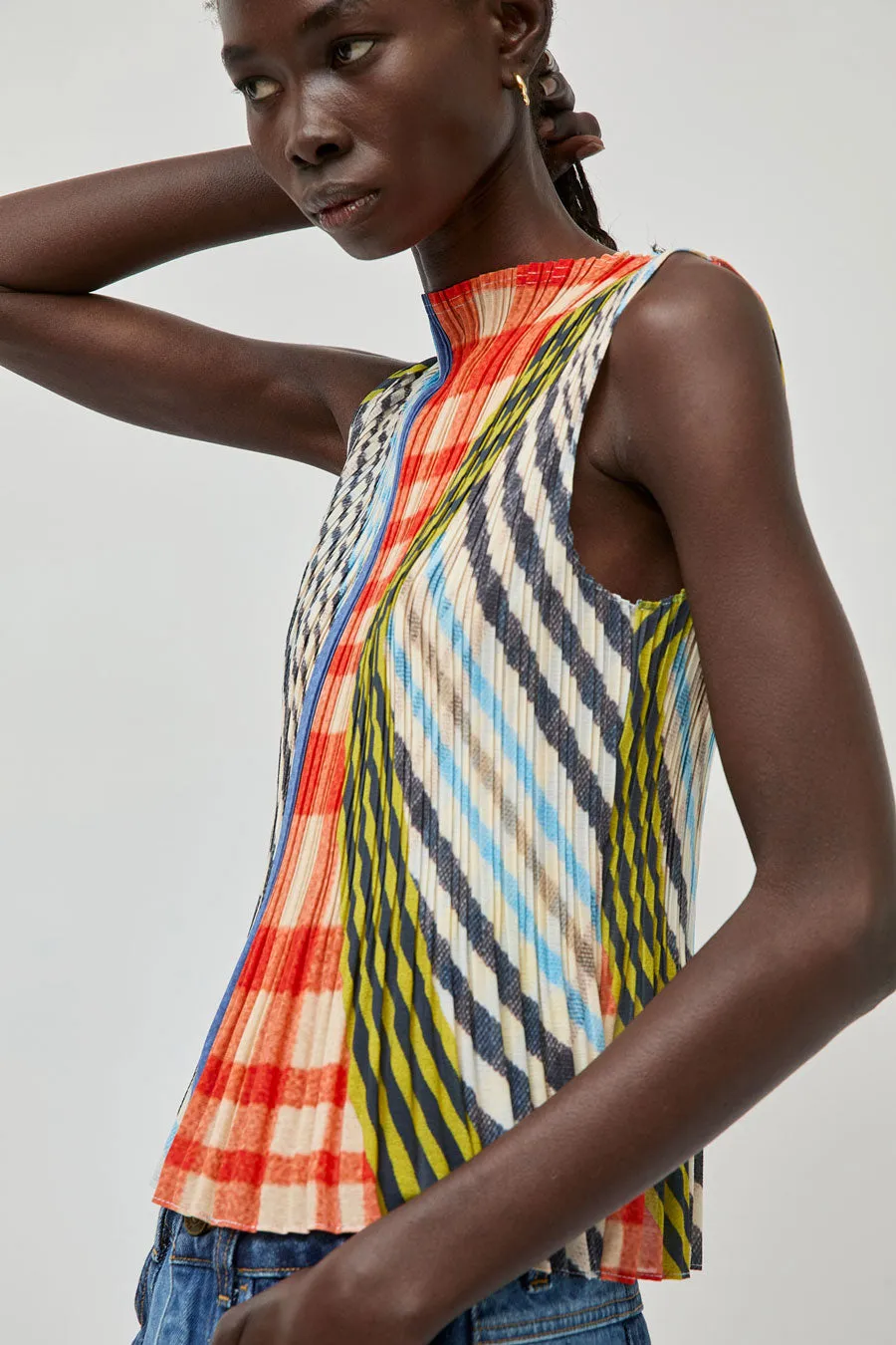 No.6 Rae Tank in Plaid sold by No. 6 product image thumbnail 2