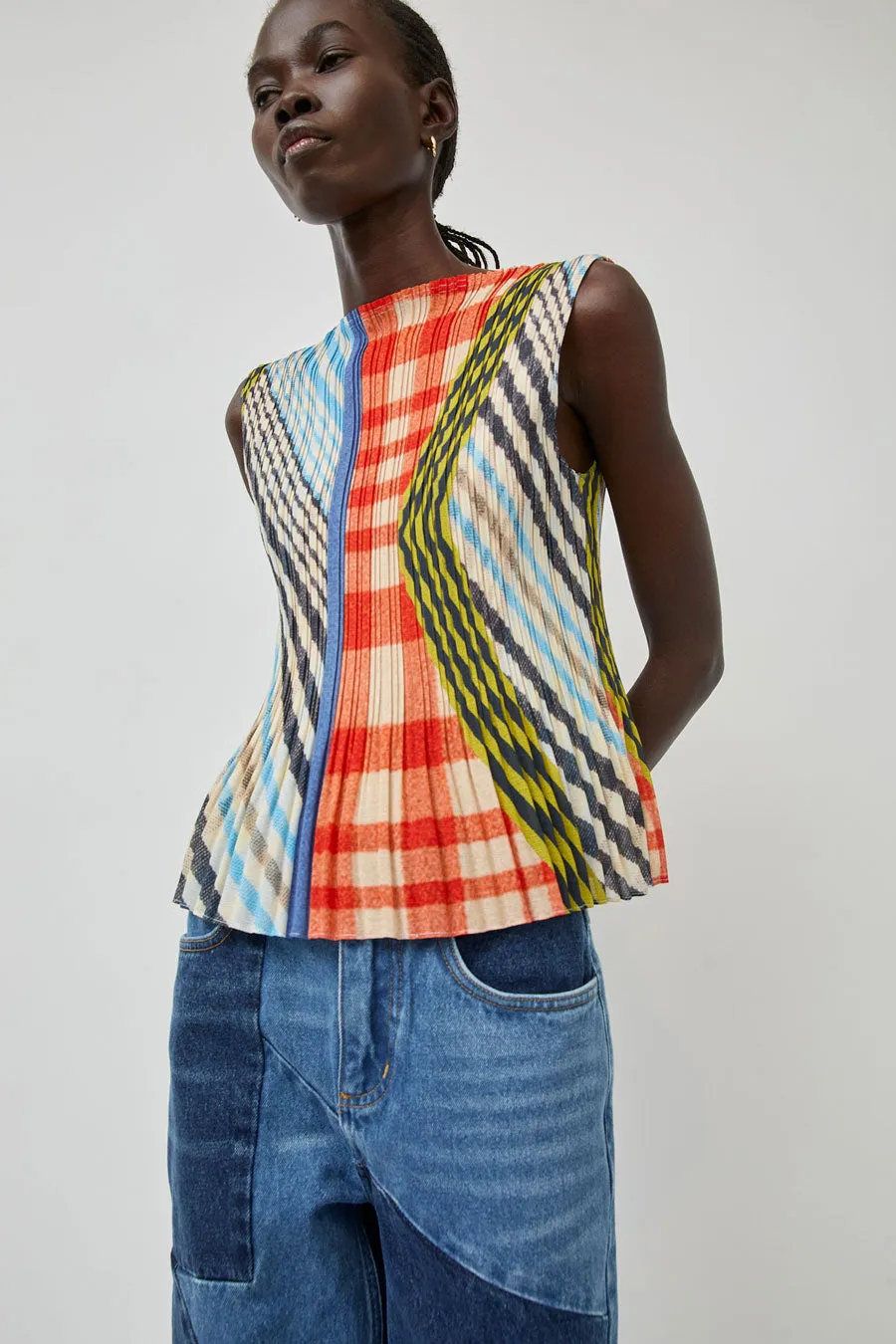 No.6 Rae Tank in Plaid sold by No. 6 product image thumbnail 3