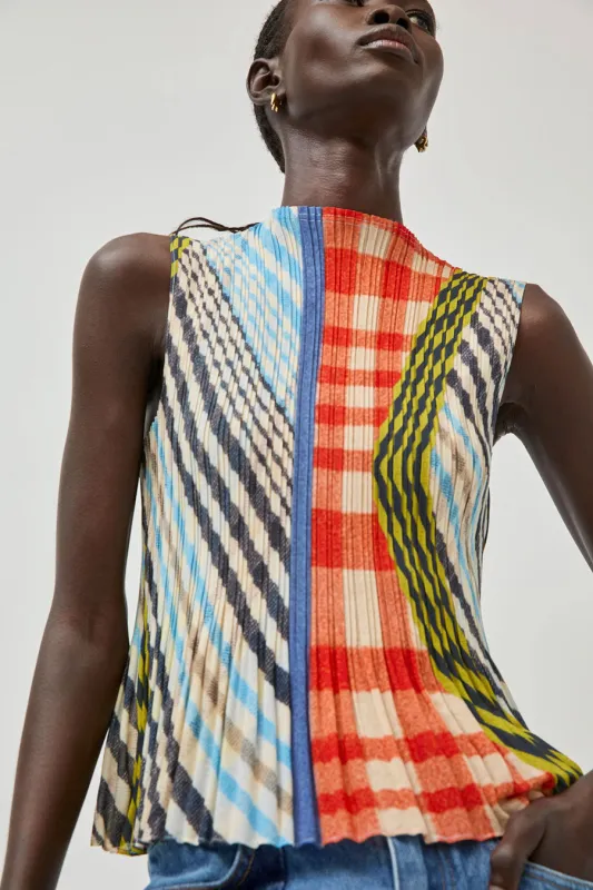 No.6 Rae Tank in Plaid sold by No. 6