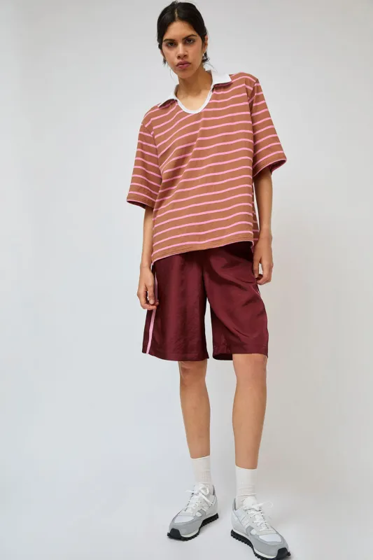 No.6 Polo Short in Garnet sold by No. 6