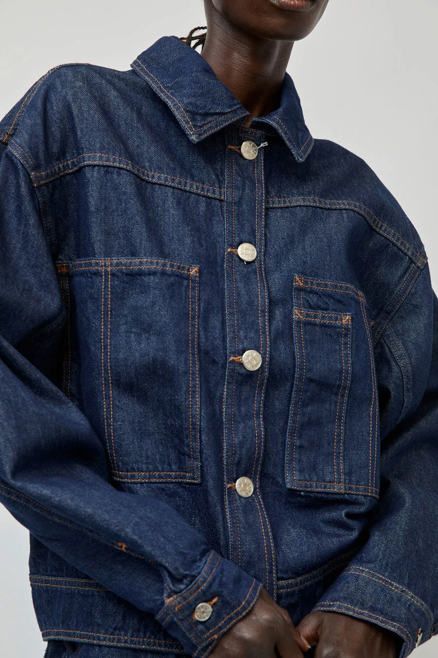 Dala Lido Jacket in Rinse sold by No. 6