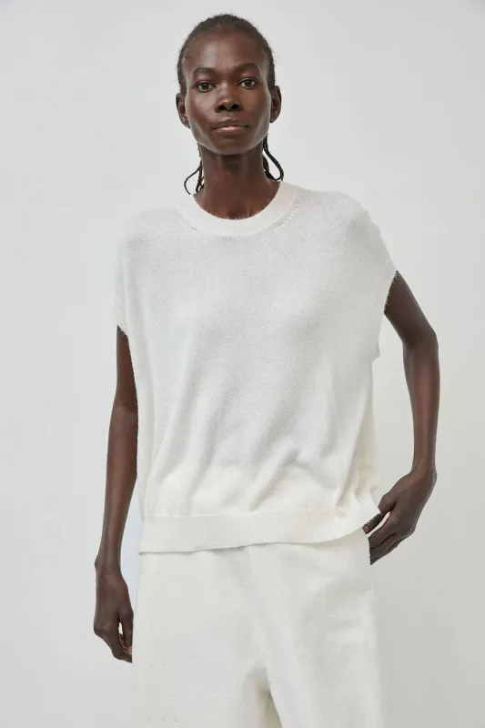 Boboutic Knowing Vest in White made by No. 6