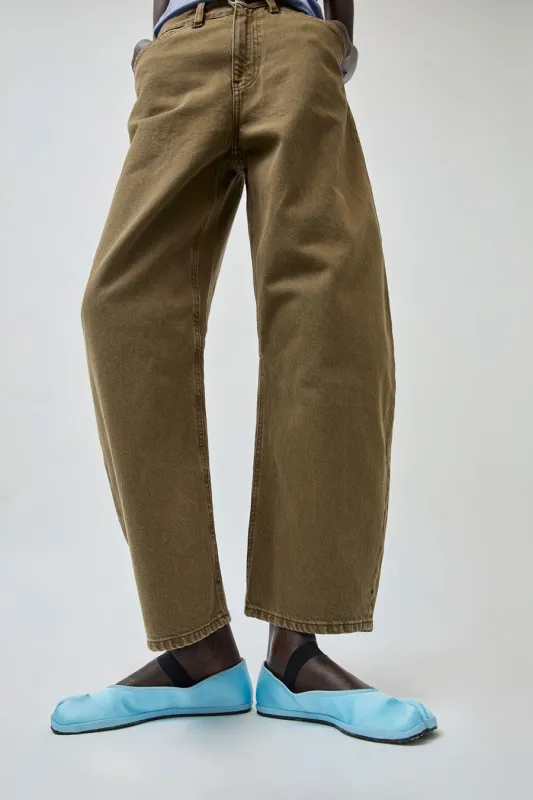 Drogheria Crivellini Fu-Tabi Ballerina in Azure Satin made by drogheria Crivellini