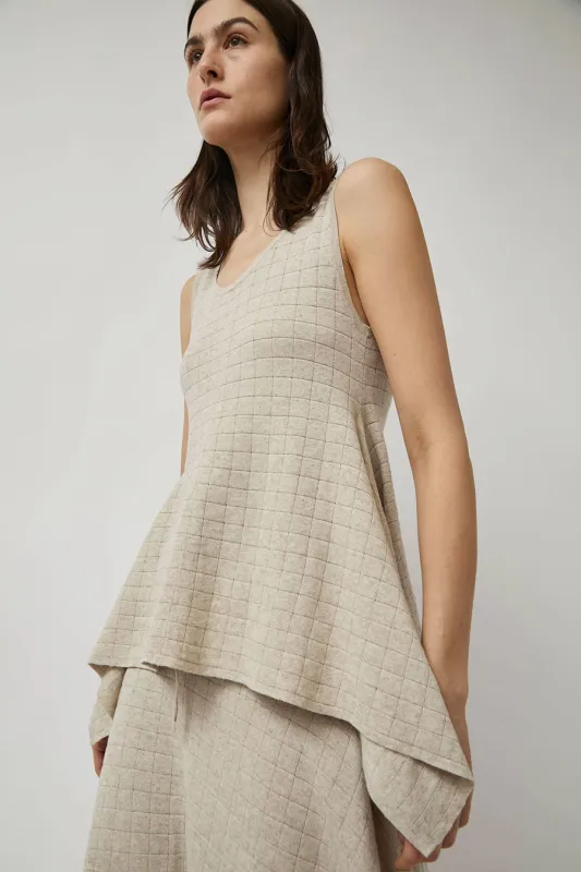 Lauren Manoogian Planes Tank in Flax sold by No. 6