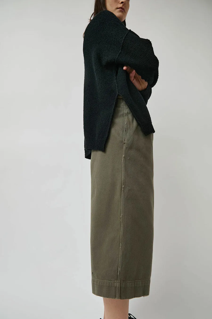 Lauren Manoogian Washed Crop Trouser in Fatigue sold by No. 6 product image thumbnail 3