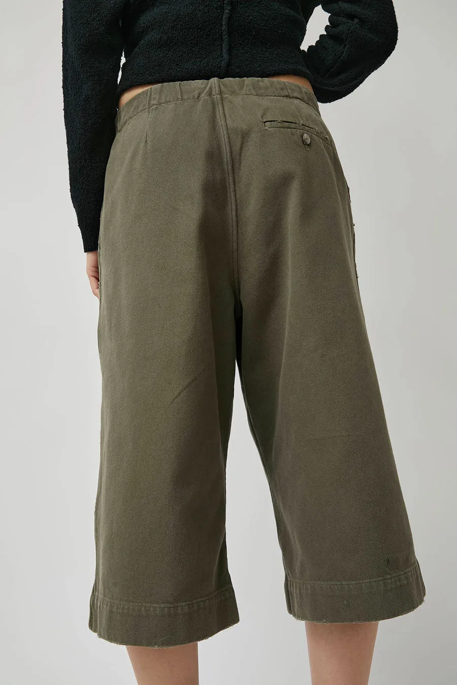 Lauren Manoogian Washed Crop Trouser in Fatigue sold by No. 6 product image thumbnail 5