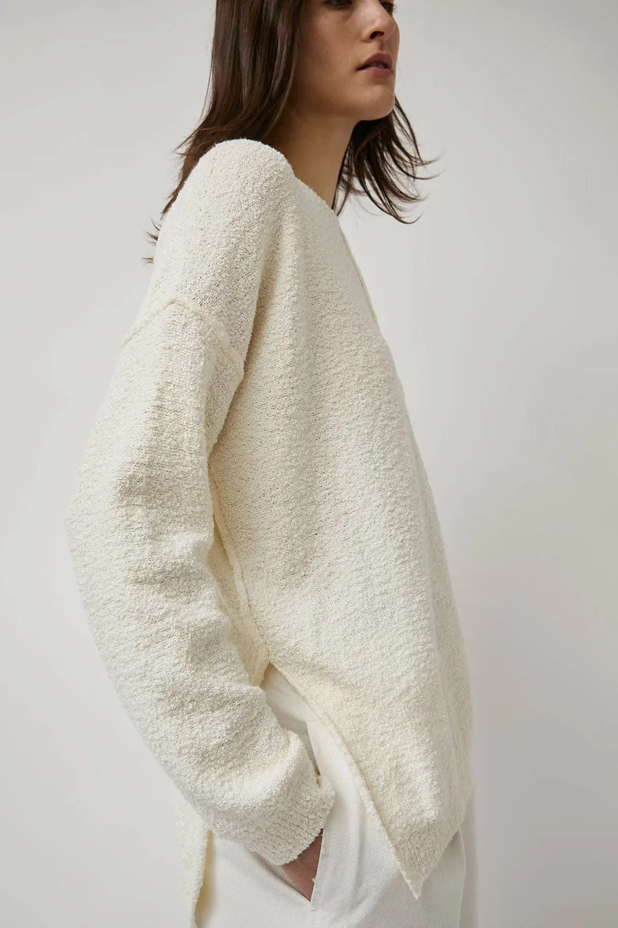 Lauren Manoogian Boucle Crewneck in White sold by No. 6 product image thumbnail 2