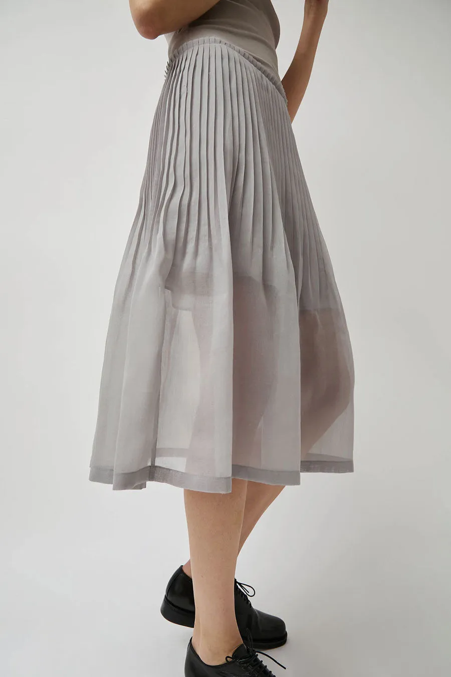 Amomento Pleated Midi Skirt in Grey sold by No. 6 product image thumbnail 4