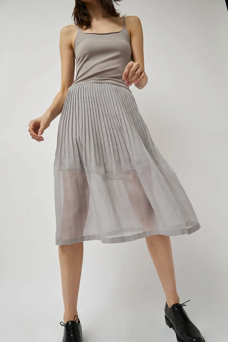 Amomento Pleated Midi Skirt in Grey sold by No. 6 product image thumbnail 3