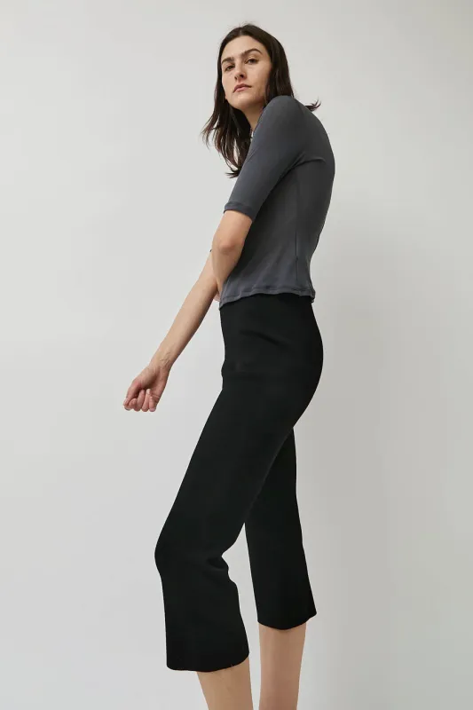 Amomento Wholegarment Knit Capri Pants in Black sold by No. 6