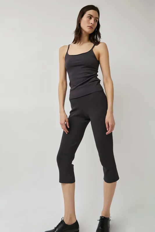 Amomento Wholegarment Knit Capri Pants in Charcoal made by No. 6