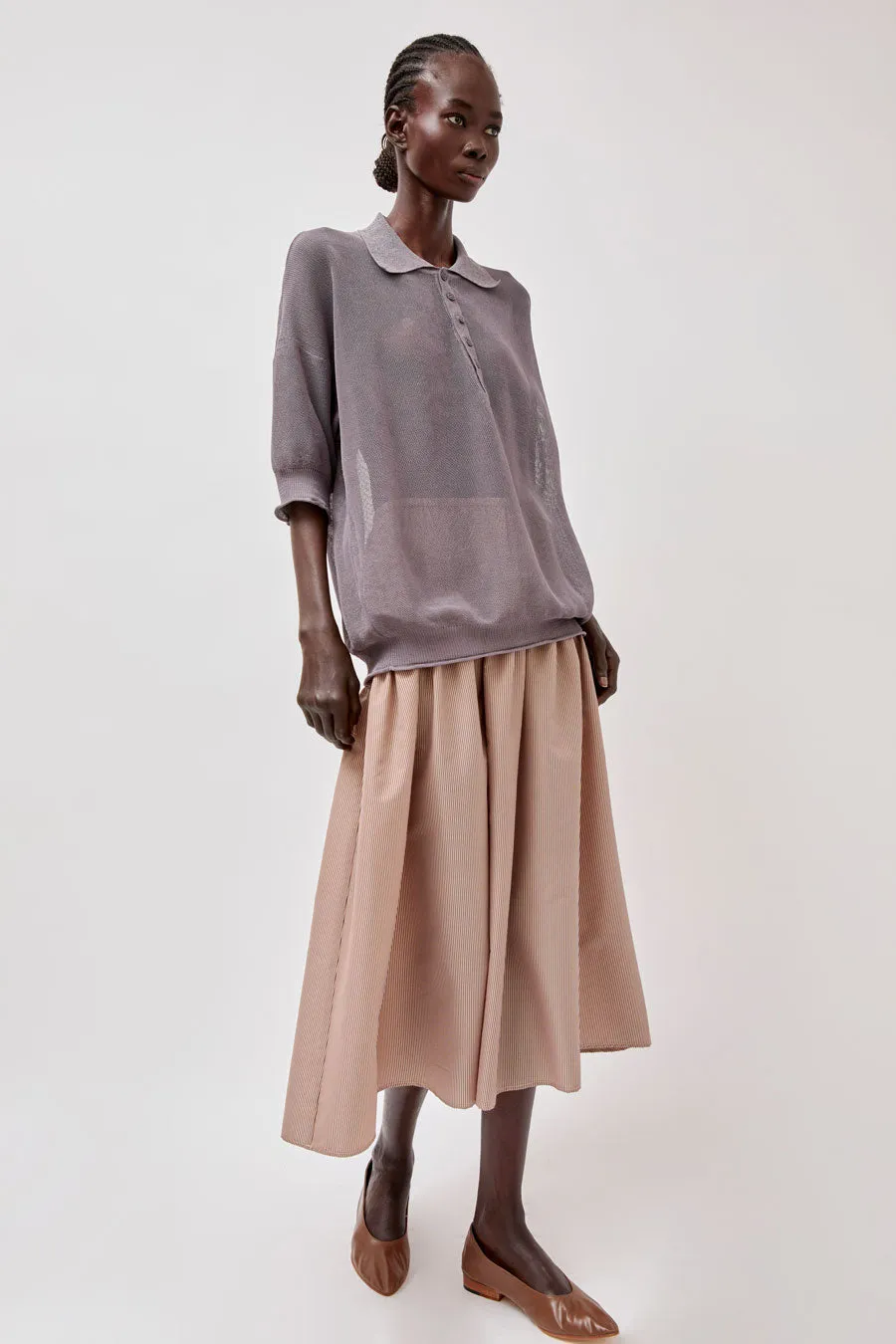 No.6 Sophia Skirt in Tan Stripe sold by No. 6 product image thumbnail 5