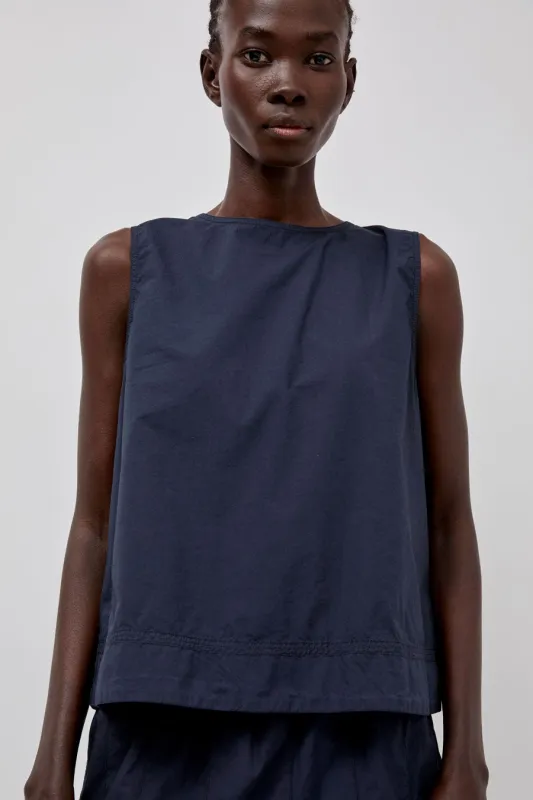 Rue De Tokyo Sharren Top in Dark Navy sold by No. 6