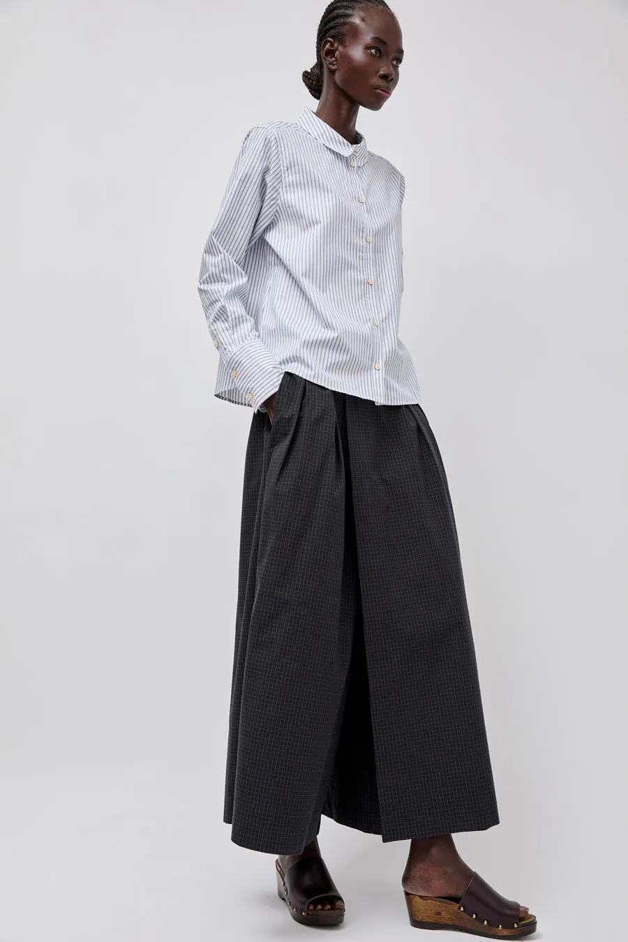 Rue De Tokyo Sylina Striped Shirting in Navy Triple Stripe sold by No. 6 product image thumbnail 5