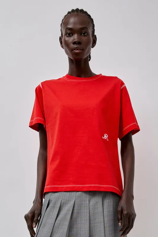 Roseanna Jerome T-Shirt in Rouge made by Roseanna