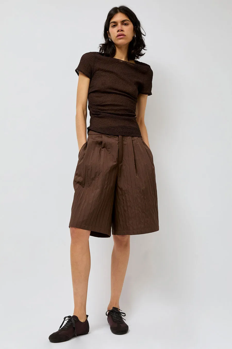 KkCo Rivet Shorts in Mud sold by No. 6