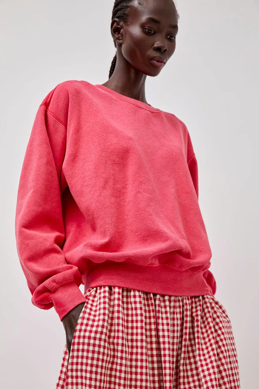 Sultan Wash Aged Sweatshirt in Rouge sold by No. 6 product image thumbnail 4