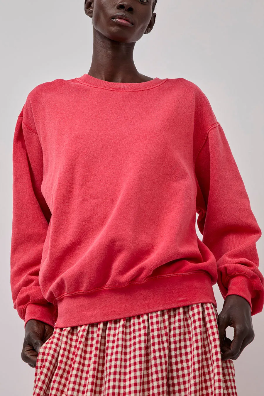 Sultan Wash Aged Sweatshirt in Rouge sold by No. 6 product image thumbnail 3