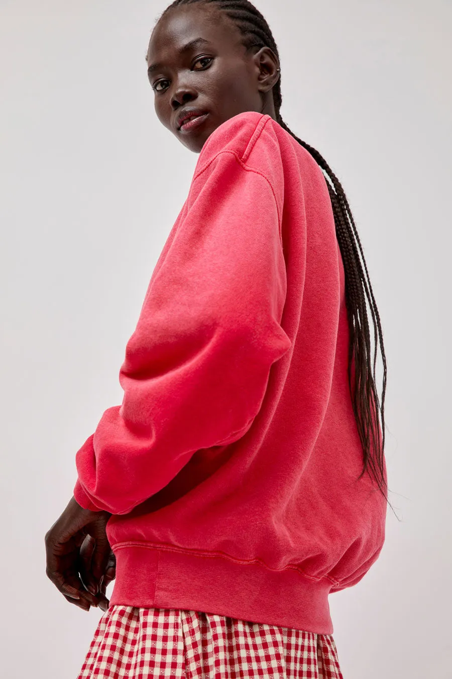 Sultan Wash Aged Sweatshirt in Rouge sold by No. 6 product image thumbnail 2