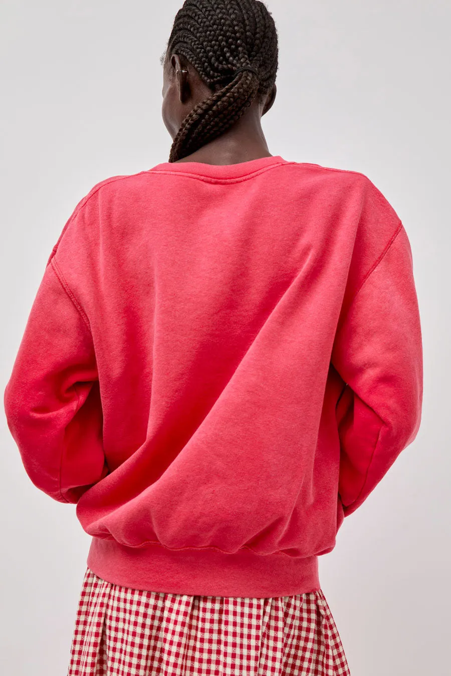 Sultan Wash Aged Sweatshirt in Rouge sold by No. 6 product image thumbnail 5