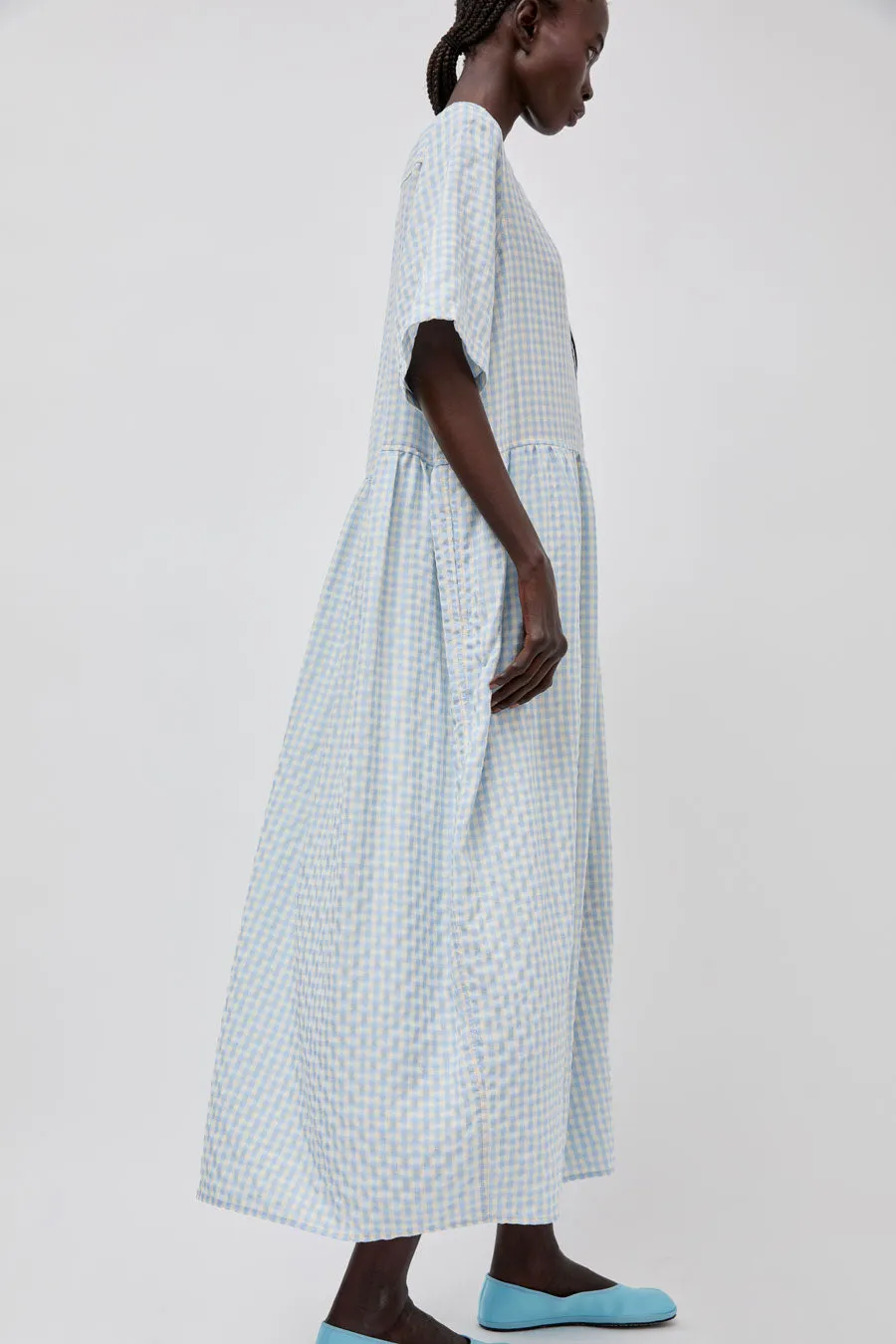 Sultan Wash Eva Dress in Ciel Vichy sold by No. 6 product image thumbnail 3