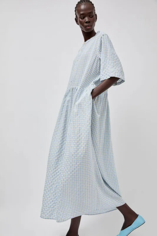 Sultan Wash Eva Dress in Ciel Vichy sold by No. 6