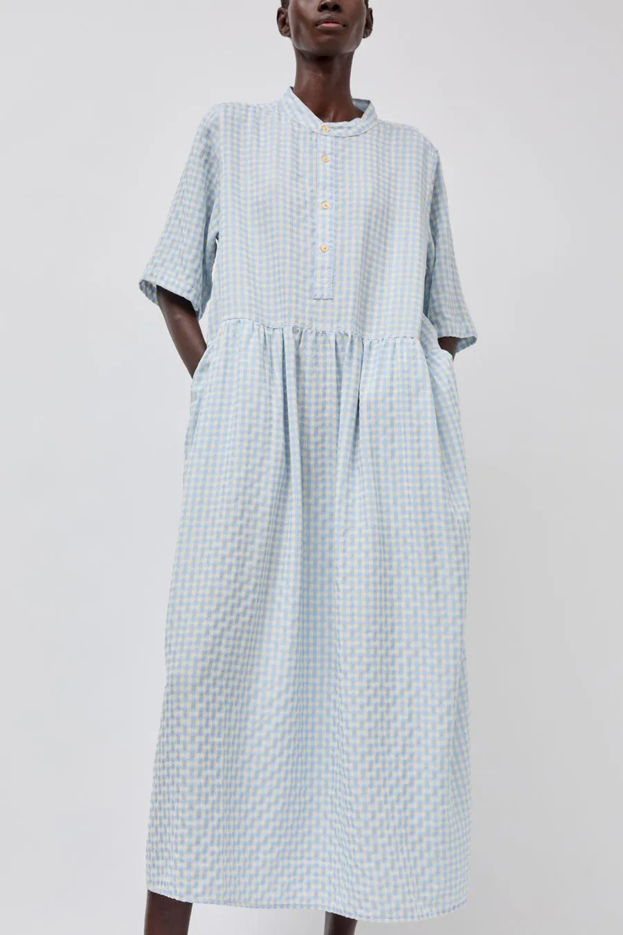 Sultan Wash Eva Dress in Ciel Vichy sold by No. 6 product image thumbnail 2