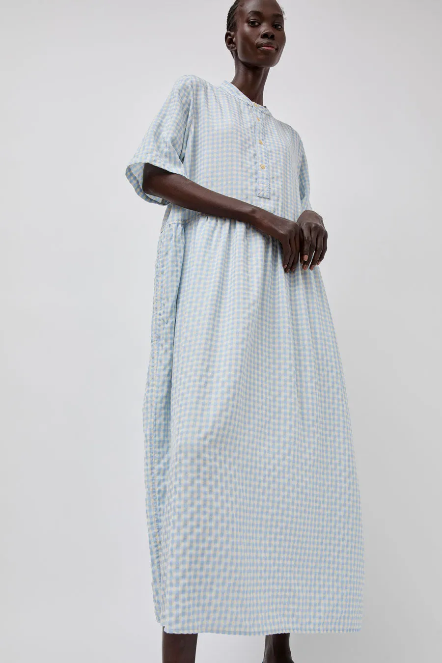 Sultan Wash Eva Dress in Ciel Vichy sold by No. 6 product image thumbnail 4