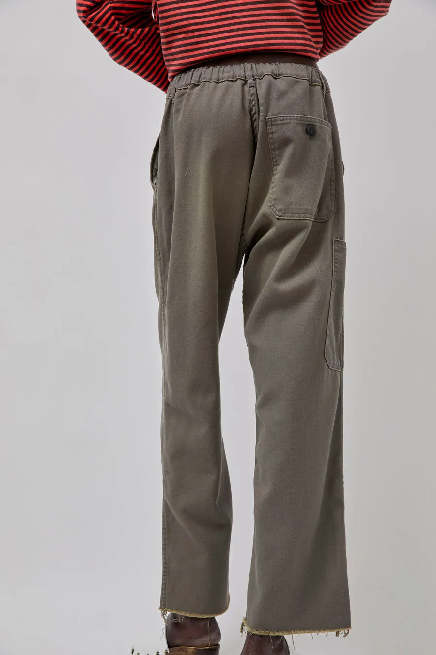 Sultan Wash Petit Baggy UK Cut Pant in Gris Kaki sold by No. 6 product image thumbnail 5