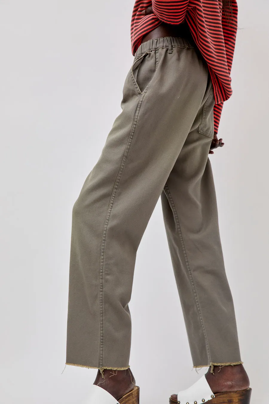 Sultan Wash Petit Baggy UK Cut Pant in Gris Kaki sold by No. 6 product image thumbnail 2