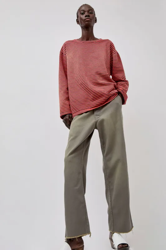 Sultan Wash Petit Baggy UK Cut Pant in Gris Kaki made by No. 6