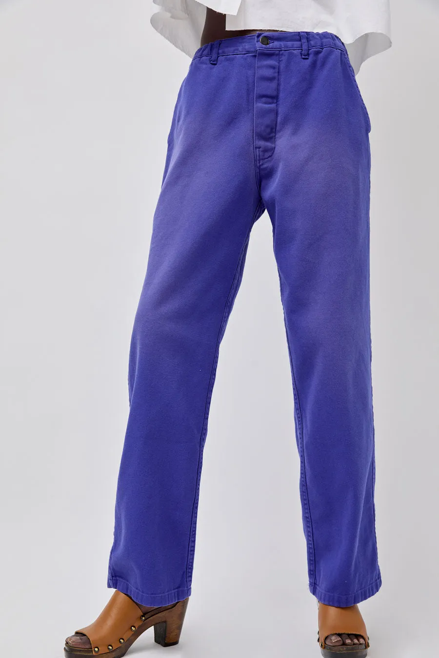 Sultan Wash Petit Baggy UK Pant in French Blue Rose sold by No. 6 product image thumbnail 3