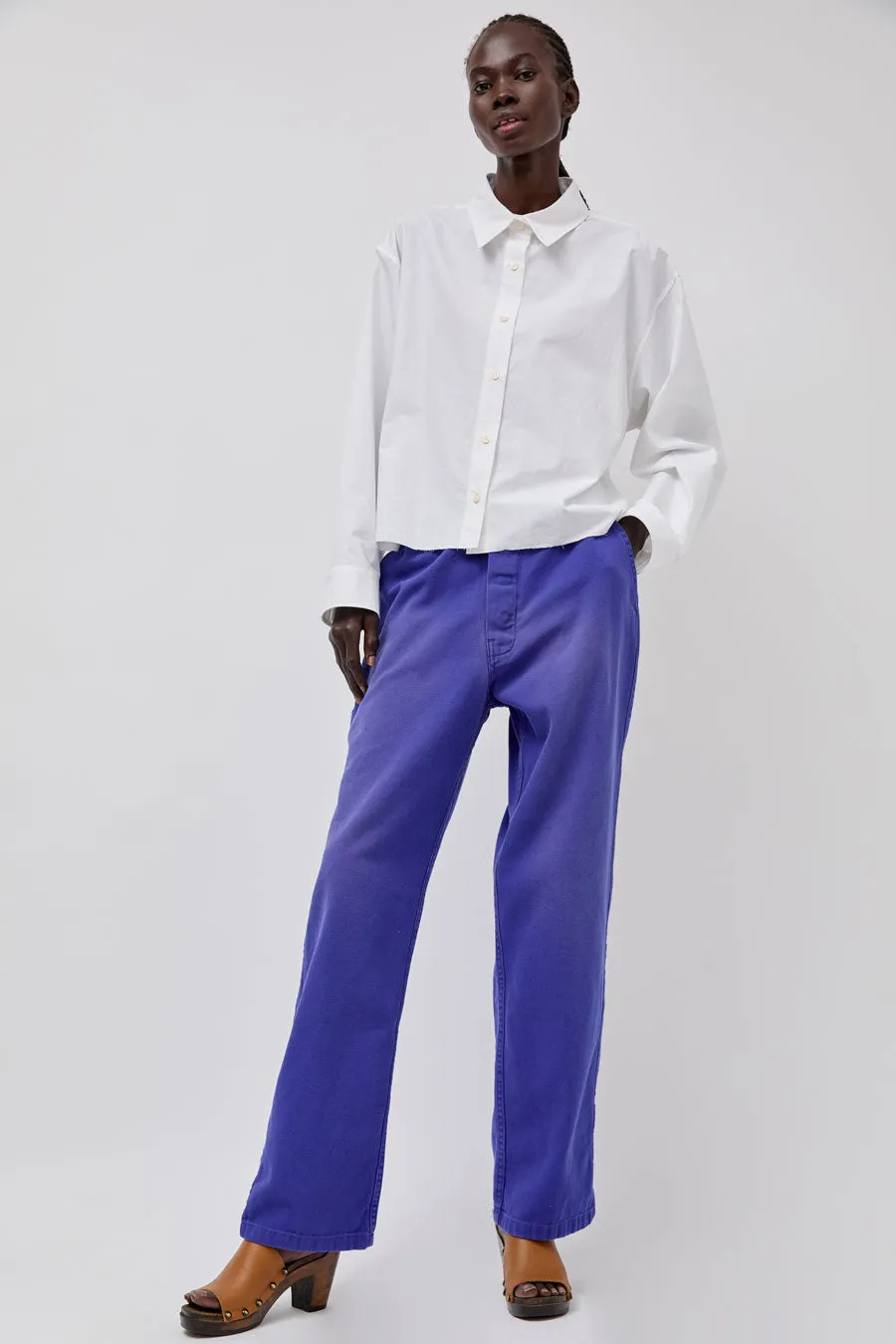 Sultan Wash Petit Baggy UK Pant in French Blue Rose sold by No. 6