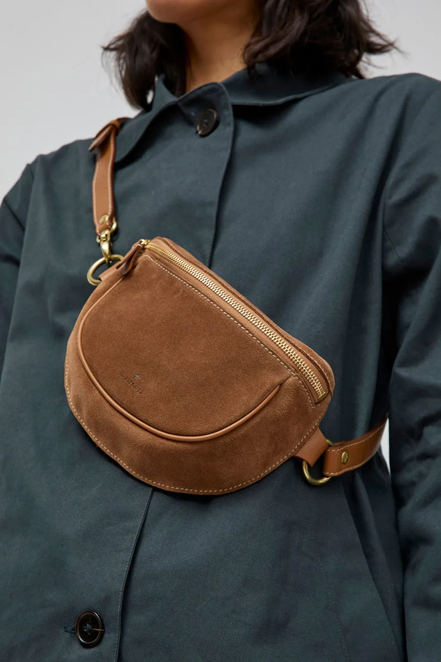 Il Bisonte Oliveta Belt Bag in Gianduia Suede sold by No. 6 product image thumbnail 3