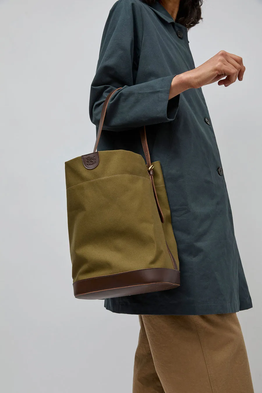Il Bisonte Caramella Bucket Bag in Khaki and T. di Moro sold by No. 6 product image thumbnail 3