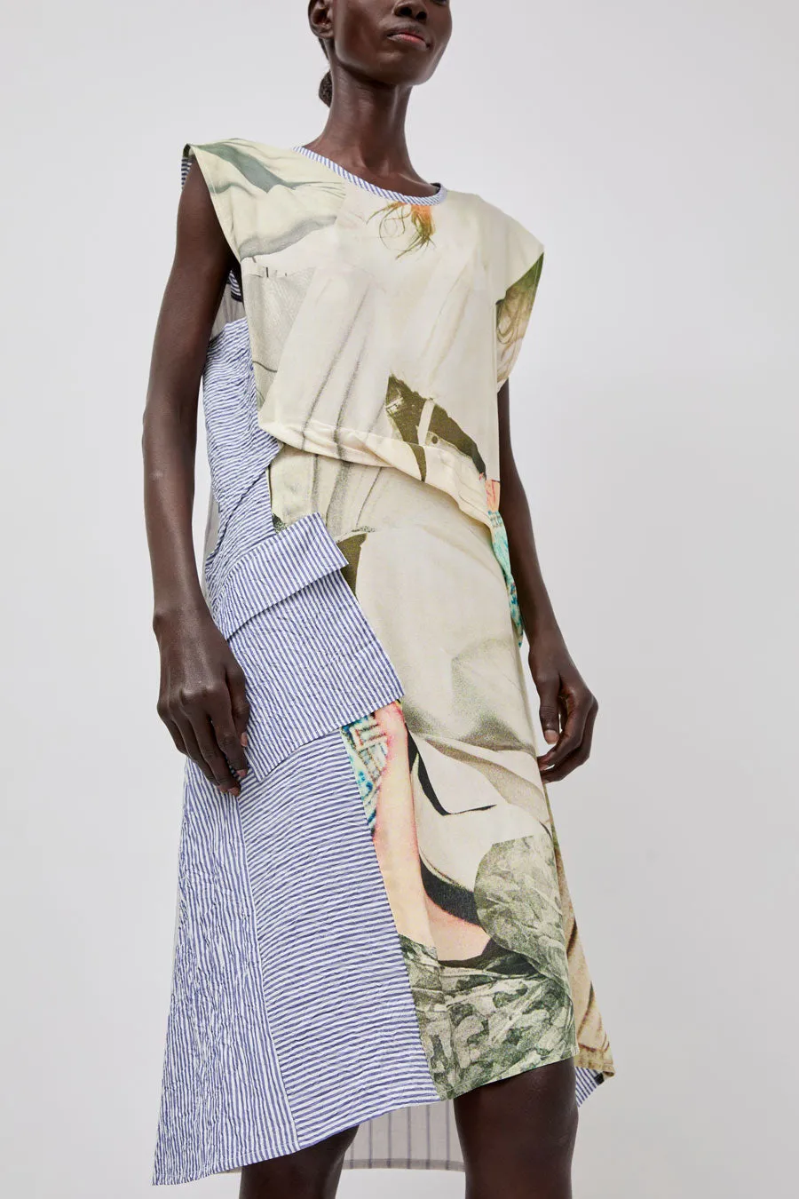 Vladimir Karaleev Dress in Mixed Prints sold by No. 6