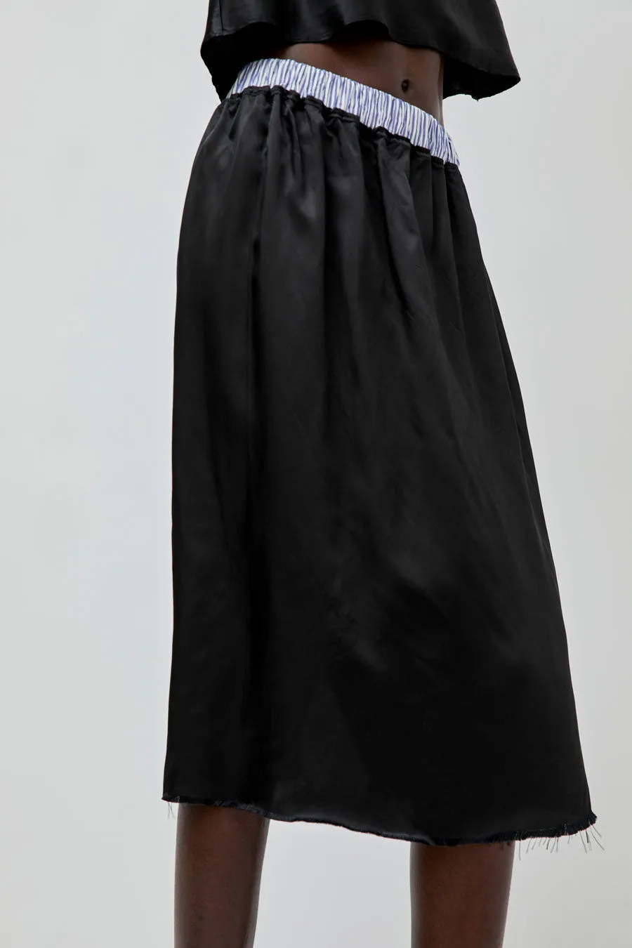 Vladimir Karaleev Oda Skirt in Black sold by No. 6 product image thumbnail 2