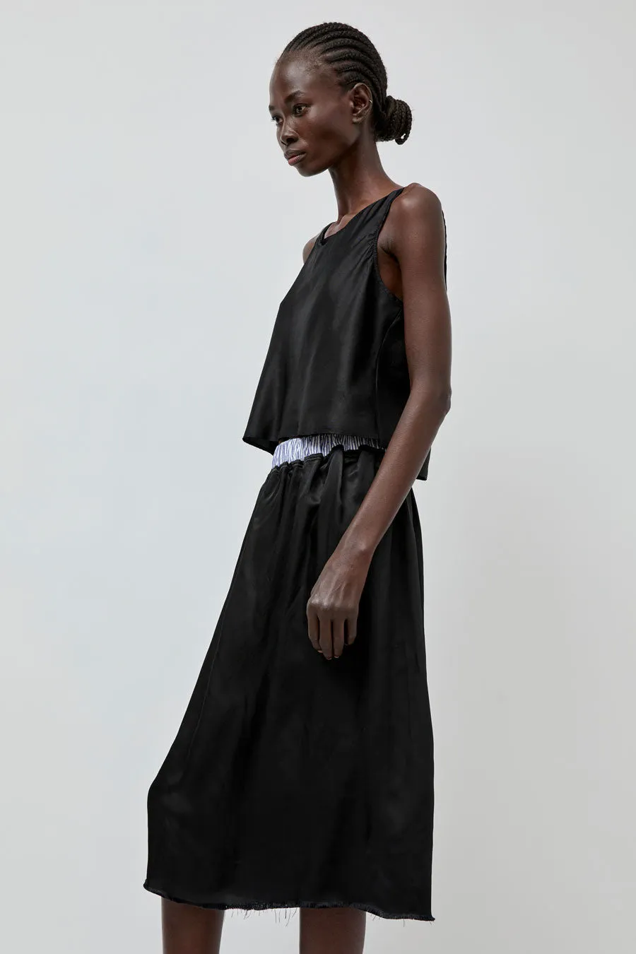 Vladimir Karaleev Oda Skirt in Black sold by No. 6 product image thumbnail 4
