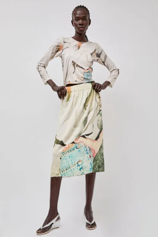 Vladimir Karaleev Skirt in Abstract Print made by No. 6