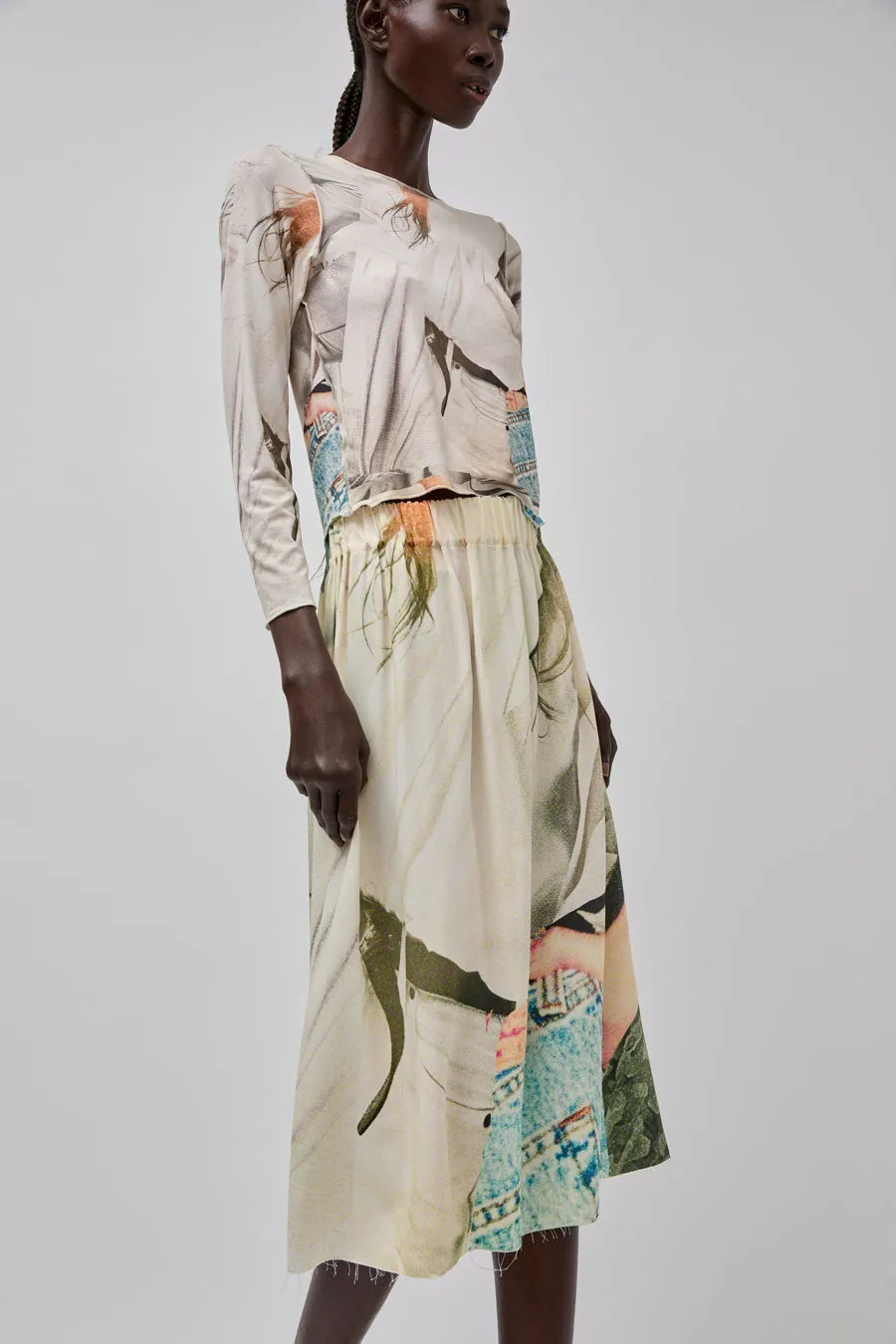 Vladimir Karaleev Skirt in Abstract Print sold by No. 6 product image thumbnail 4