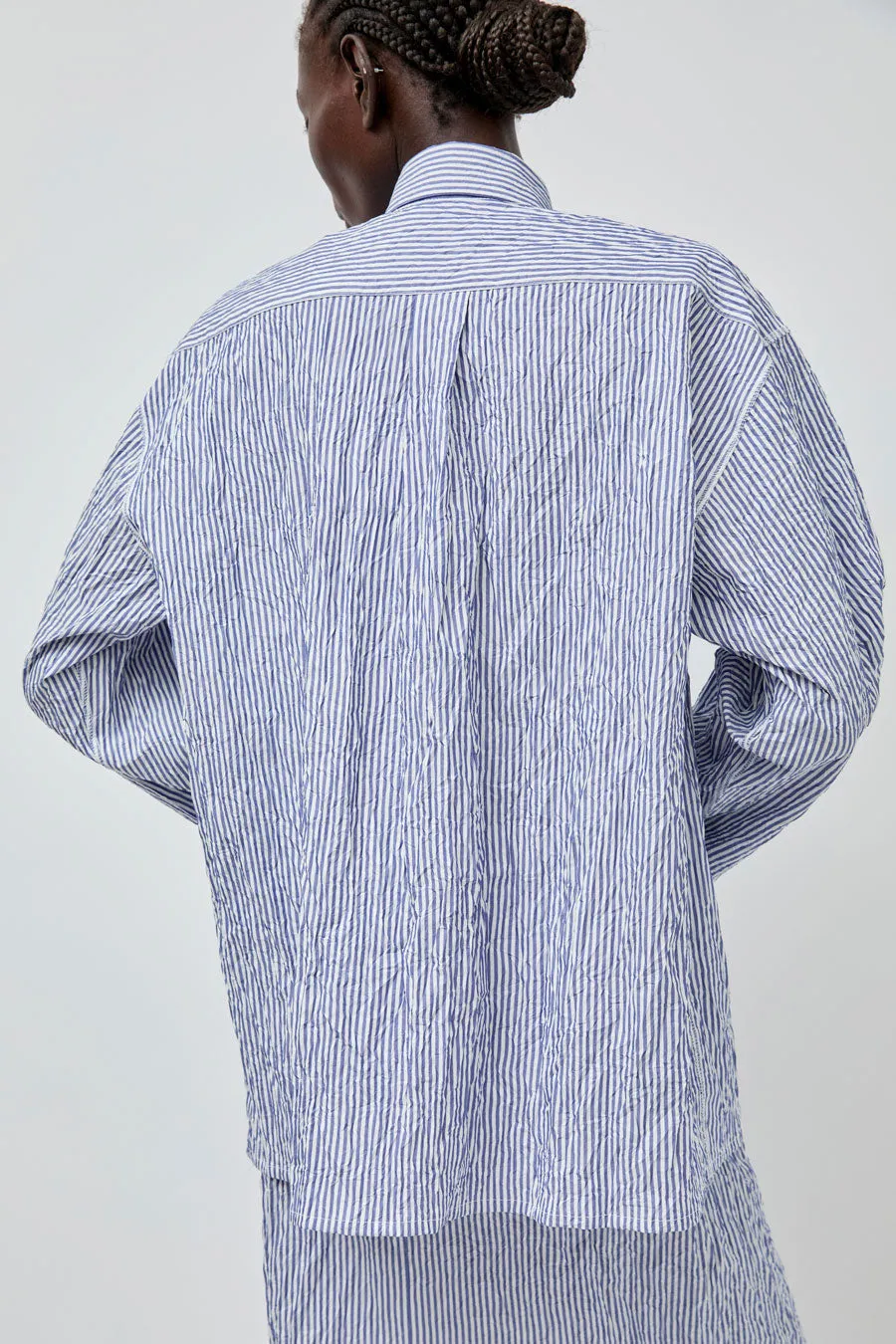 Vladimir Karaleev Shirt in Blue Stripe sold by No. 6 product image thumbnail 5