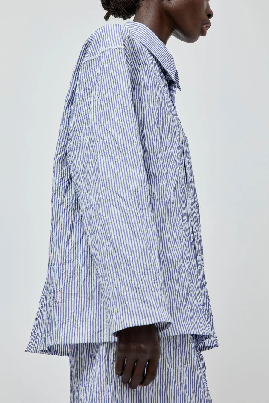 Vladimir Karaleev Shirt in Blue Stripe sold by No. 6 product image thumbnail 2